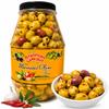 Anjoman Olive Mix THESS Chilli & Garlic (Green & Kalamata Pitted) 3.3L | Spicy & Aromatic view 1