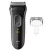 Braun Series 3+ Electric Shaver, 3 Flexible Blades, Powerful MicroComb, Dry Razor for Men, Made in Germany, 3000S, Grey view 2