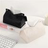 EXKURPOO Tissue box Tissue Box Woven Paper Towel Home Living Room Storage Car Simple Solid Color Dining Removable(Color 1) view 2