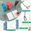 Skylety 24 Set/96 Pcs Team Appreciation Gift Set Christmas Employee Gift Bulk 16 oz Coffee Cups Thank You Mini Spiral Notebooks Pens Keychains for Staff Teacher Team Building (Morandi Color) view 4