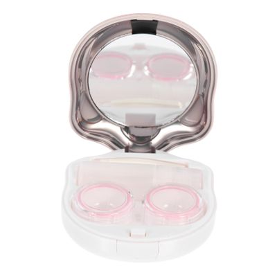 VALICLUD Portable Lightweight Cat Claw Contact Lens Box Abs Material for Outdoor and Class Use, Cute Contact-Lens Holder Storage Case for Family Members and Short-sighted Friends