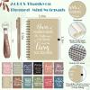 Skylety 24 Set/96 Pcs Employee Appreciation Gifts Bulk Christmas Thank You Gift Set 16 oz Coffee Cups Mini Spiral Notebooks Pens Keychains for Staff Team Teacher Coworker (Morandi Color) view 3