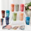 Skylety 24 Set/96 Pcs Employee Appreciation Gifts Bulk Christmas Thank You Gift Set 16 oz Coffee Cups Mini Spiral Notebooks Pens Keychains for Staff Team Teacher Coworker (Morandi Color) view 4