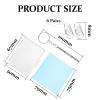 DAJING 1 Screwdriver+6 Pairs of Glasses Nose Pads with Transparent Box and Lens Cloth. The Glasses Nose Pads are Press Type Silicone Nose Pads for Glasses and Sunglasses view 2