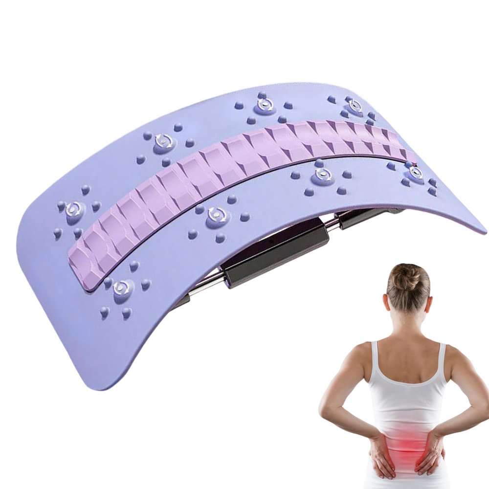 Adjustable Lumbar Traction Back Stretcher, Ergonomic Back Support Equipment, Acupressures Massage Orthosis, Lumbar Support Fitness Stretch Equipment, BackStretcher Postures Massager For BackRelaxation