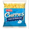 Golden Wonder Chippies Salt & Vinegar Crisps 12 x 100g Bags | Classic Crunchy Snack | Bold Flavour | Sharing Pack view 1