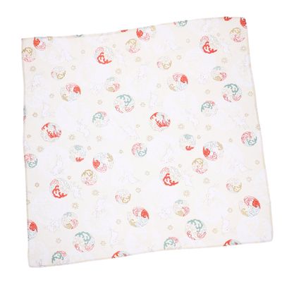 Ipetboom Japanese Style Packing Cloth Bento Lunch Wrapping Cloth 45x45cm Apricot Cotton Fabric Decorative Outdoor Picnic Wrap and Table Mat, Single Piece
