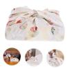 Ipetboom Japanese Style Packing Cloth Bento Lunch Wrapping Cloth 45x45cm Apricot Cotton Fabric Decorative Outdoor Picnic Wrap and Table Mat, Single Piece view 3