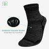 ZFSOCK Diabetic Socks for Women and Men: Bamboo Soft Top Wide Socks with Seamless Toe - Non Elasticated Loose Fitting for Swollen Feet Edema Pregnant Elderly Size 9-11 1 Pair Black view 4