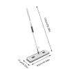 Flat Mop - 16.54 Inches Large Scraper for Floor, Flat with Long Handle, Cleaning Tool for Hardwood, Tile, Carpet, Bathroom, Garage, Apartment, Dormitory, Home, Living Room, Bedroom view 2