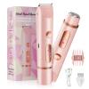 2026 New Lady Shavers for Women,2-in-1 Bikini Trimmer Women,USB Rechargeable Electric Razor for Womens,IPX7 Waterproof,Wet & Dry,for Face Body Armpit Bikini Leg Hair Removal (Pink)