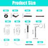 32 Pairs Anti-Slip Glasses Accessories (Nose Pads + Ear Hooks + Arm Tips) with Screwdriver, Nose Pads Silicone, Anti Slip Glasse Grips, Glasse Ear Grips, Sunglasses, Reading Glasses, Eyewear view 2