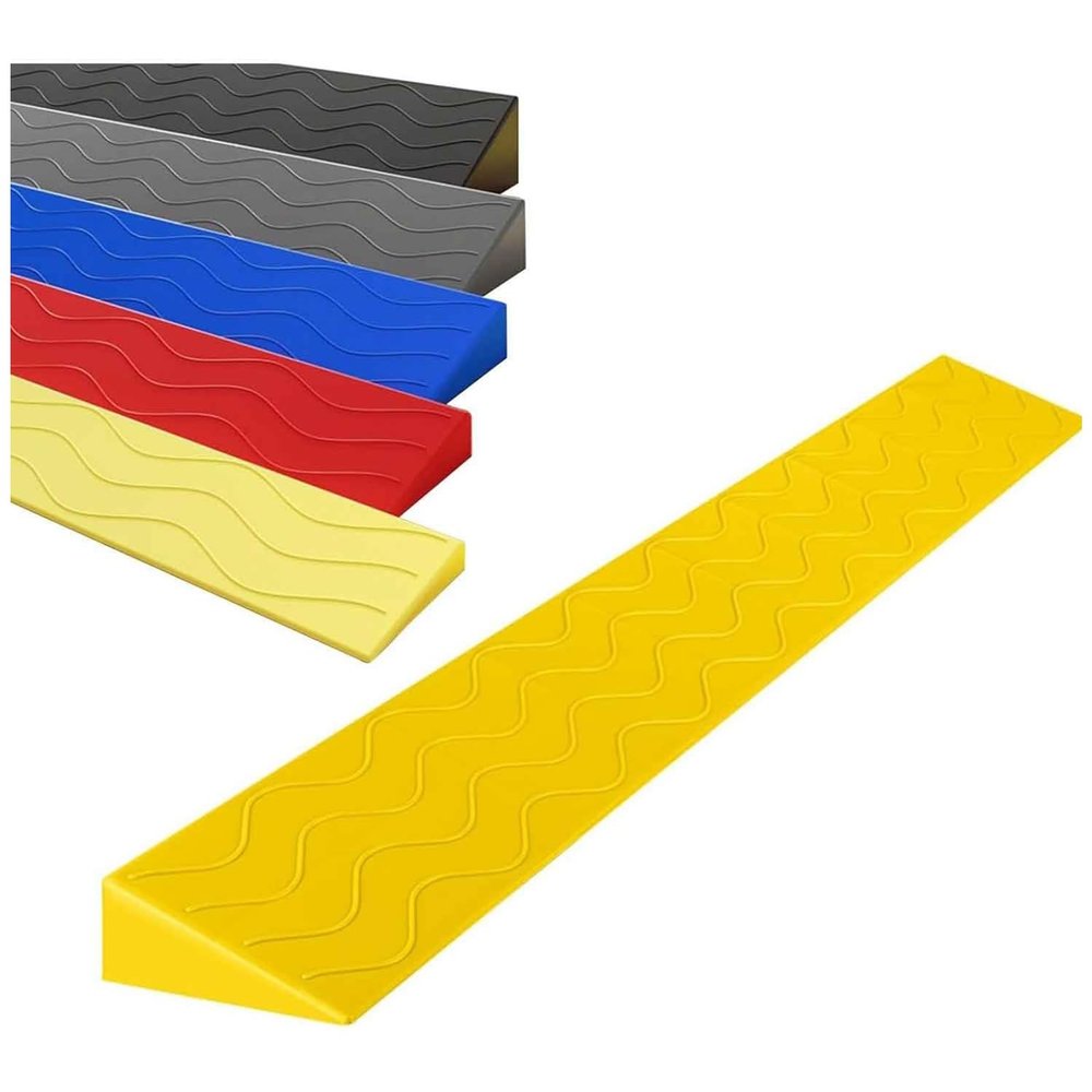 2,100 * 8 * 2.5cm,Non-Slip Threshold Ramp,4-13Cm Portable Doorways Wheelchair Ramps, Indoor Cuttable Step Mat Rise Channel, Durable Portable Solution of Doorways Steps and Curbs