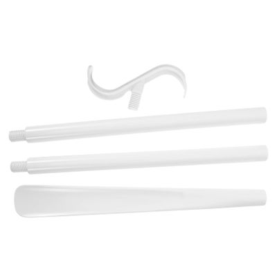 Hoement Detachable Dressing Pole and Shoe Horn Aid for Elderly and Disabled Adults, Long Handled Abs Stick Assisting with Putting on Shoes and Removing Socks, Convenient Dressing Aid