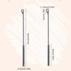 2pcs Silicone Straw Cleaner Brush, 9.45in Extra Long Straw Cleaning Brush for Metal Glass Straight Bent Pipe Long Mouthed Pots Kitchen Gadgets Essential Accessories view 2