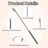 2pcs Silicone Straw Cleaner Brush, 9.45in Extra Long Straw Cleaning Brush for Metal Glass Straight Bent Pipe Long Mouthed Pots Kitchen Gadgets Essential Accessories view 4