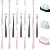 15 Pcs Individually Wrapped Soft Toothbrush Set, Portable Soft Bristle Toothbrush Manual Toothbrushes Business Trip Travel for Sensitive Gums Office Workers Youngster (Black, White Pink) view 1