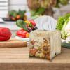 ZOUTAIRONG Sunflower Pumpkin Tissue Box Holder Thanksgiving Leather Tissue Box Cover Square with Bottom Belt for Bathroom, Dresser, Tabletop, Office, Car view 4
