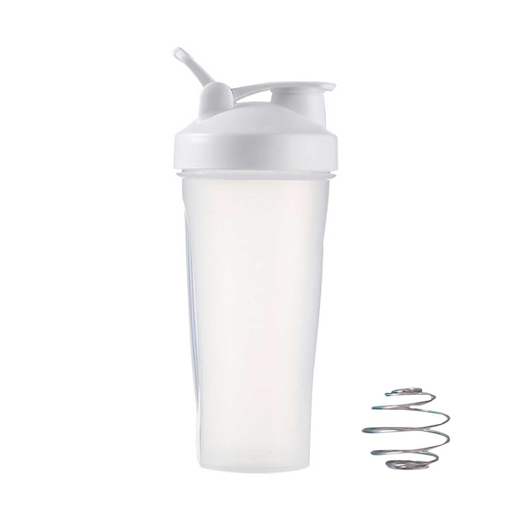 Luqixcey Protein Shake Bottle, 600ml Leak Proof Sports Water Bottle, Protein Powder Bottle Shaker (45)
