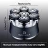 BUYNEXA 7D Electric Head Shaver for Bald Men, Floating Rotary Blades, Wet & Dry Waterproof Razor, USB Rechargeable Cordless Grooming Kit for Head & Face view 3