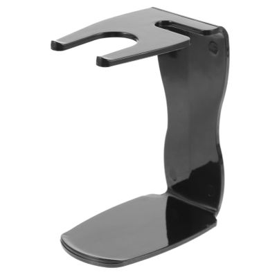 FOMIYES Black Plastic Razor and Brush Stand for Men with Sleek Contemporary Design Organising Grooming Tools and Shaving for Mens Wet Shave and Bathroom Use