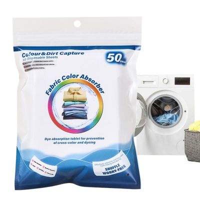 Washing Machine Cloths, Pack of 50 Sheets for Washing Machines, Cloths for Textiles, Clothes, Laundry Protection