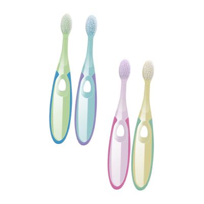 Ipetboom 4pcs Toothbrush Soft Bristles Slip Handle Dental Care Tool for Years Boys and Training Brush