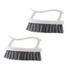 OATIPHO 2 PC Multi Function Cleaning Brush with Dense Bristles for Household Use PP Material Clothes and Shoe Brush for Bathroom Kitchen Floor and Stubborn Stain Removal view 1