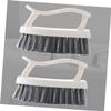 OATIPHO 2 PC Multi Function Cleaning Brush with Dense Bristles for Household Use PP Material Clothes and Shoe Brush for Bathroom Kitchen Floor and Stubborn Stain Removal view 3
