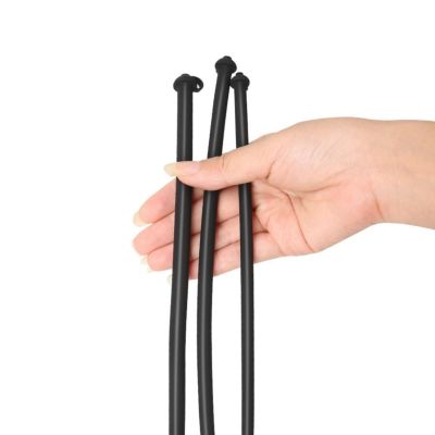 1 Piece Black Men's 30mm Flexible Hollow Tube Fixed Fitness Rod Aid Accessory-hlM41 (3pcs)