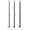 1 Piece Black Men's 30mm Flexible Hollow Tube Fixed Fitness Rod Aid Accessory-hlM41 (3pcs) view 3