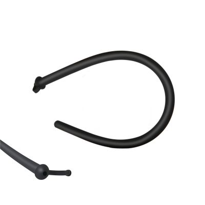 1 Piece Black Men's 30mm Flexible Hollow Tube Fixed Fitness Rod Aid Accessory-hlM41 (L)