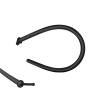 1 Piece Black Men's 30mm Flexible Hollow Tube Fixed Fitness Rod Aid Accessory-hlM41 (L) view 1