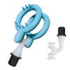 1.61-inch Inner Diameter Massage Gun Attachments, L-Shaped Design Meet Different Needs for Two Rings Plug Deep Tissue Percussion Plug and Play Salon Home Tools for Men Interface Size: 12-13 mm view 1