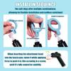 1.61-inch Inner Diameter Massage Gun Attachments, L-Shaped Design Meet Different Needs for Two Rings Plug Deep Tissue Percussion Plug and Play Salon Home Tools for Men Interface Size: 12-13 mm view 3