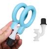 1.22-inch Inner Diameter Massage Gun Attachments, L-Shaped Design Meet Different Needs for Two Rings Plug Deep Tissue Percussion Plug and Play Salon Home Tools for Men Interface Size: 15-16 mm view 1