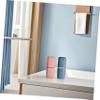 Homoyoyo 2pcs Portable Travel Toothbrush Holder Cup Pink for Camping Business Trip Home School Bathroom Use view 4