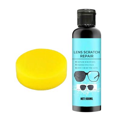 Eyeglass Scratch Remover - 100ml Glasses Scratch Repair Liquid | Scratches Remover Fluid | Portable Cleaning Solution Eyeglass Repair Fluid for Men Women Teens Boys Girls Husband Wife Family Friends