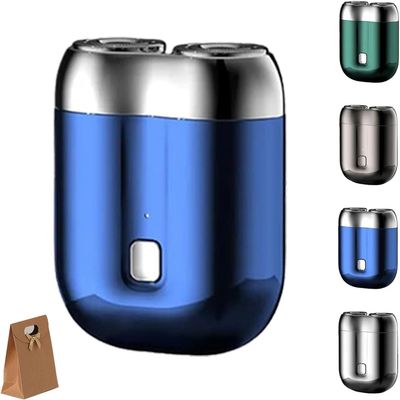 2025 Upgrade Shaver USB Mini Shavers for Men, New Pocket Shaver, Electric Mini Portable Razor, Rechargeable Waterproof Compact Electric Shaver for Home Car Travel (Blue)