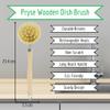Eco Friendly Cleaning Bundle Ecover Zero Washing Up Liquid 450ml with Pryse Compostable Eco Sponge Scourer & Wooden Dish Brush view 3