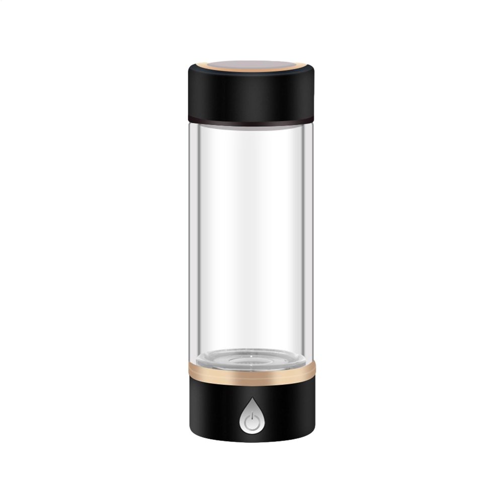 Hydrogen Water Bottle - Hydrogen Rich Water Cup | Portable Energy Cup with Electrolysis Technology | 380ml Double Structure Glass Bottle for Healthy Drinking | Rechargeable Health Cups