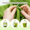 Weming Best Friend Christmas Gift Mini Crochet Boba Tea Plush with Kitty Lid, Matcha Green or Pink, Handmade 4-inch, Best-Tea Pun sign, Cute Kawaii, Stocking Stuffer, Sister Gift view 3