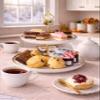 Patisserie Valerie Afternoon Tea Indulgence Gift Hamper Luxury Cake & Scone Selection with Brownies, Clotted Cream, Strawberry Jam & Tea Bags Handmade Hamper Delivery UK Birthday Gift view 2