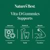 Natures Best Vita-D Vitamin D3 1000iu Gummies - Immune, Bone & Muscle Support - UK Made - Green Apple, 60 Gummies (60 Day Supply) view 3