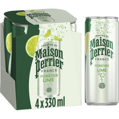 Maison Perrier Lime Refreshing Flavoured Sparkling Water 4x330ml