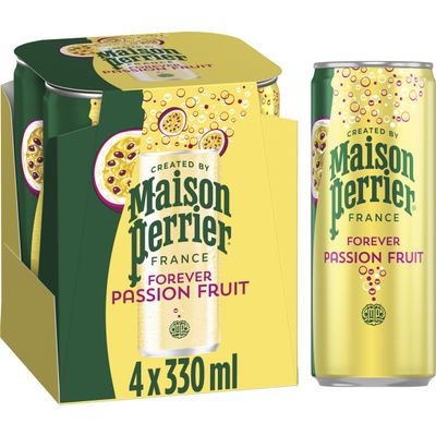 Maison Perrier Forever Passion Fruit Sparkling Water 4x330ml