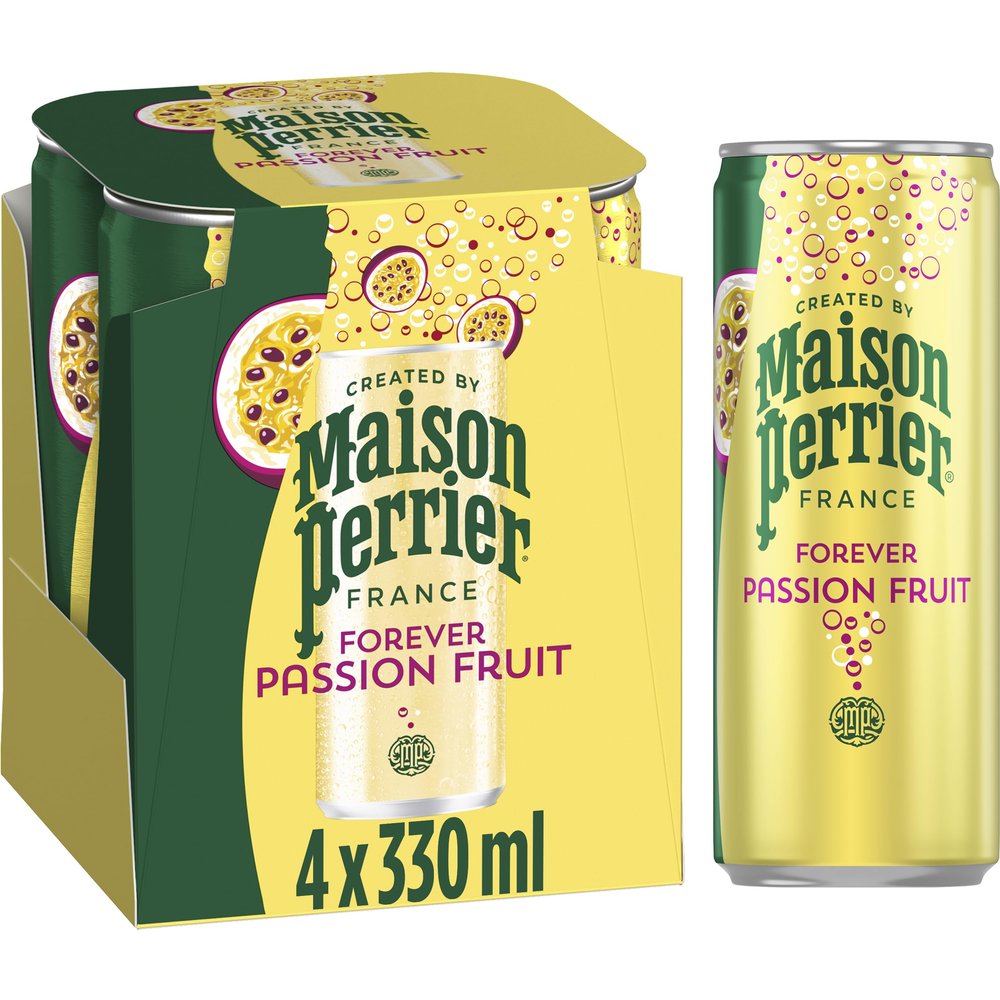 Maison Perrier Forever Passion Fruit Sparkling Water 4x330ml