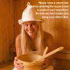 2Pcs Sauna Hats Wool Sauna Hat for Women Gray and White Sauna Cap for Men Women Bath House Accessories view 4