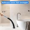 Ergonomic Drain Brush - Sewer Cleaner for Sink & Toilet Use | Durable Nylon and Stainless Steel with Grip Handle, Ideal for Clearing Hair Garbage Clogs in Kitchen Bathroom Bathtub and Outdoors view 3