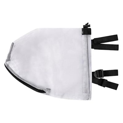 Dog Face Cover Guard - Portable Dog Head Safety Net with Mouth Zipper - Protector Hood Net Pet Supplies for Rocks Climbing Thorns Grass Beach Outdoor Adventures Training Picnic
